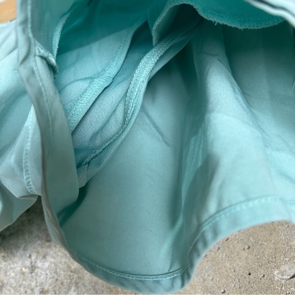 Athleta aqua blue elastic band athletic shorts small 7 - Picture 4 of 7